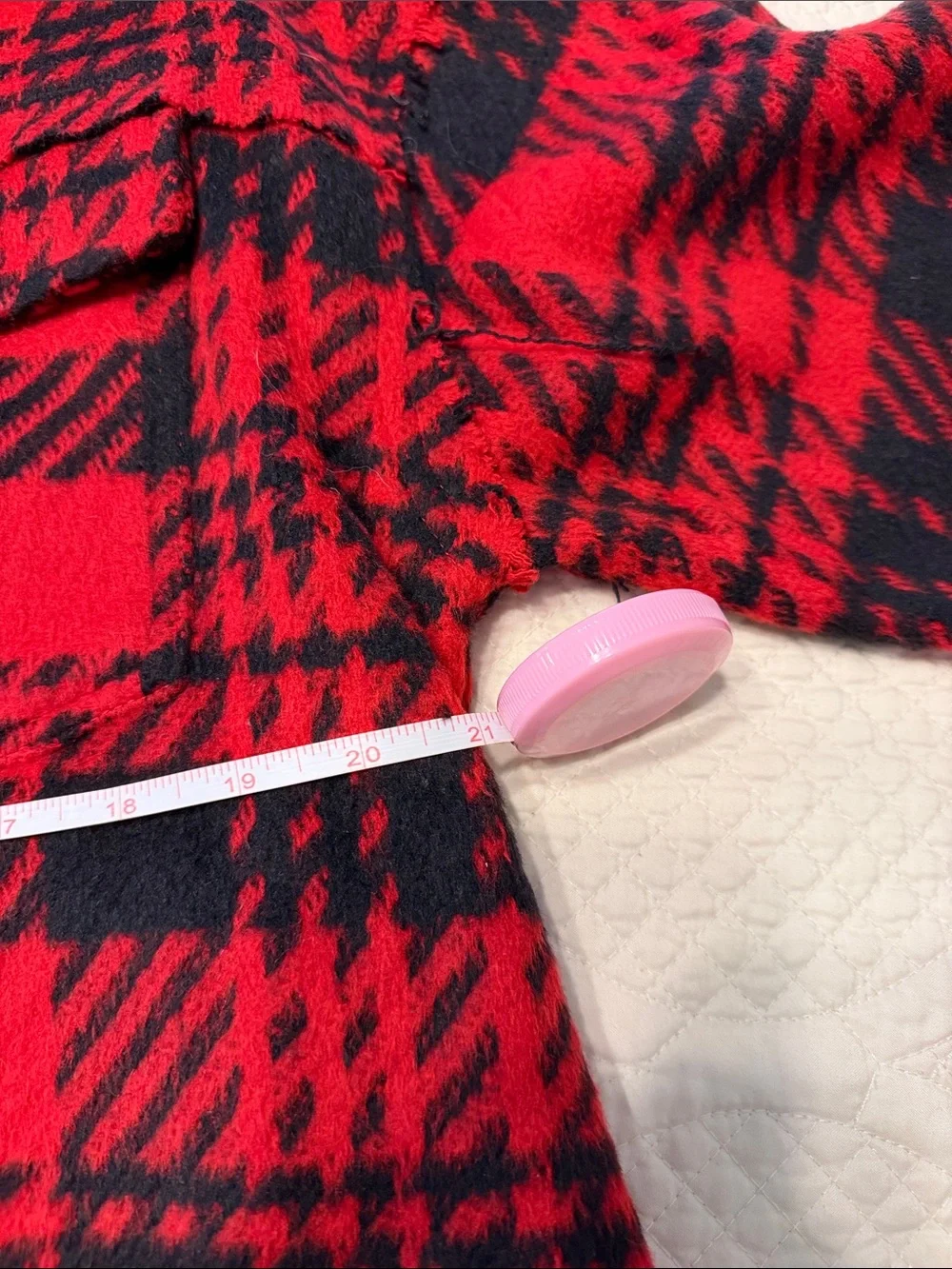 JODIFL Red and Black Graphic Knit Crewneck Sweater